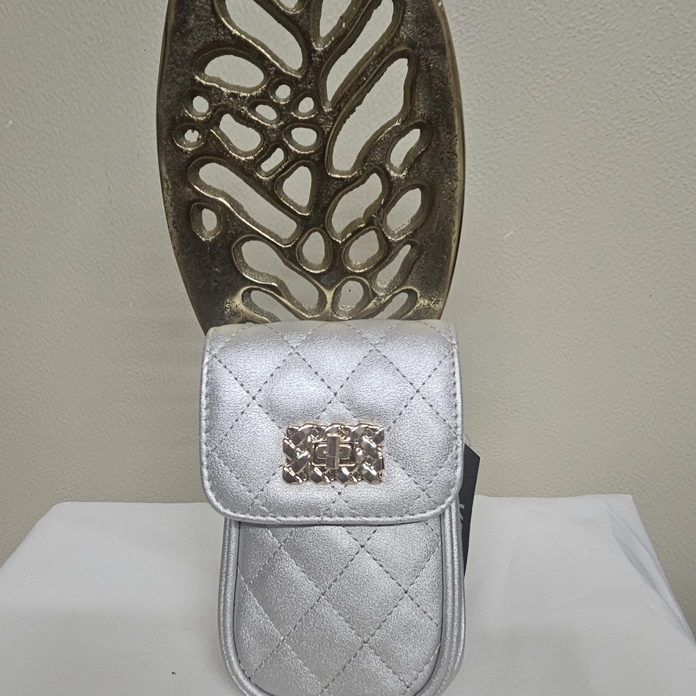 Silver Quilted Women's Bag